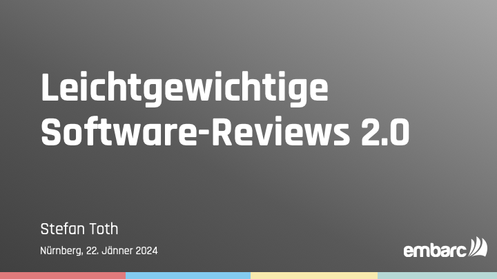 Leichtgewichtige Software-Reviews 2.0