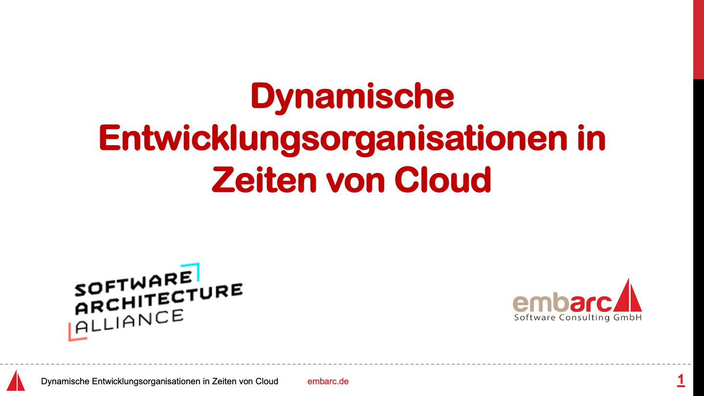 Teaser-Bild für pdf: Dynamische Entwicklungsorganisationen in Zeiten von Cloud