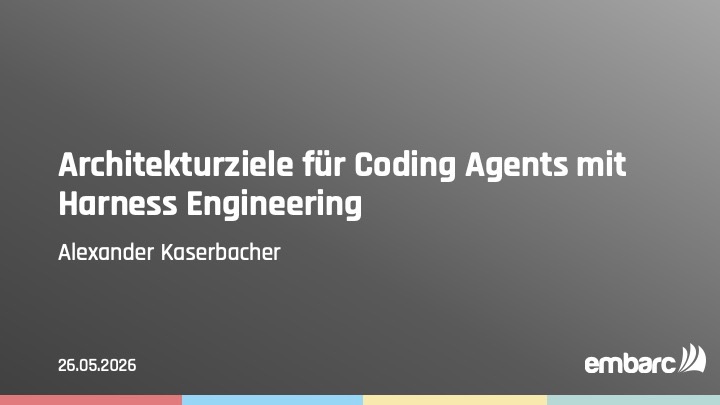 Teaser-Bild für pdf: SAS Preview 2026: Architekturziele für Coding Agents mit Harness Engineering