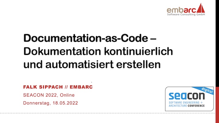 Teaser-Bild für pdf: Documentation-as-Code bei der SEACON