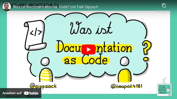 Teaser-Bild für Video: Was ist Documentation as Code? Falk im Gespräch mit Lisa