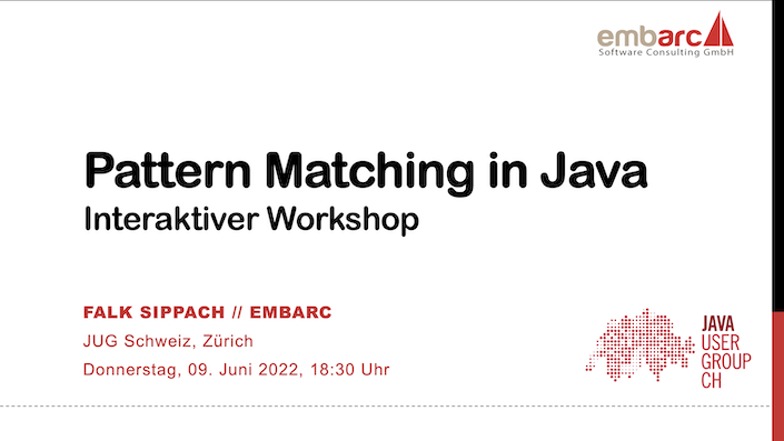 Teaser-Bild für pdf: Workshop: Pattern Matching in Java