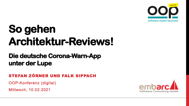 Teaser-Bild für pdf: So gehen Architektur-Reviews! Entlang der Corona-Warn-App