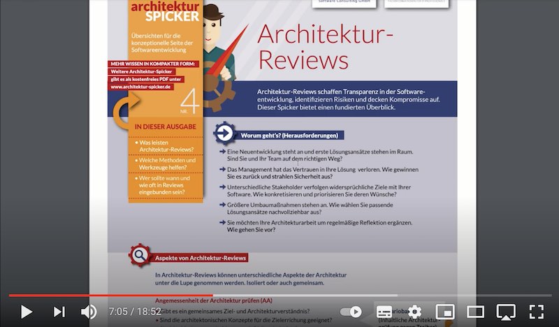 Teaser-Bild für Video: Architektur Reviews - Spicker Nr.4 vertont