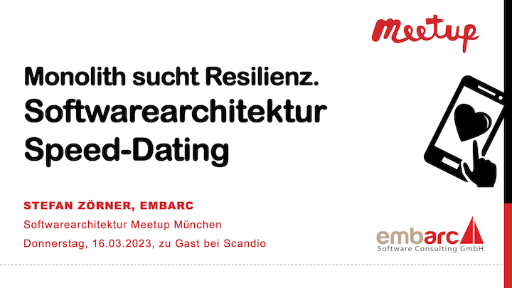 Teaser-Bild für pdf: SWA-MUC 03/2023: Softwarearchitektur Speed-Dating