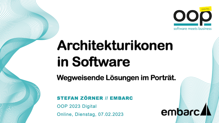 Teaser-Bild für pdf: OOP 2023: Architekturikonen in Software