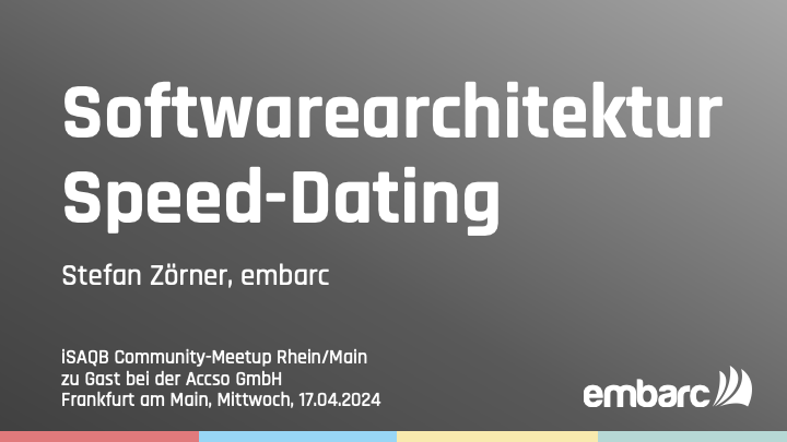Teaser-Bild für pdf: iSAQB Community-Meetup: Softwarearchitektur Speed-Dating