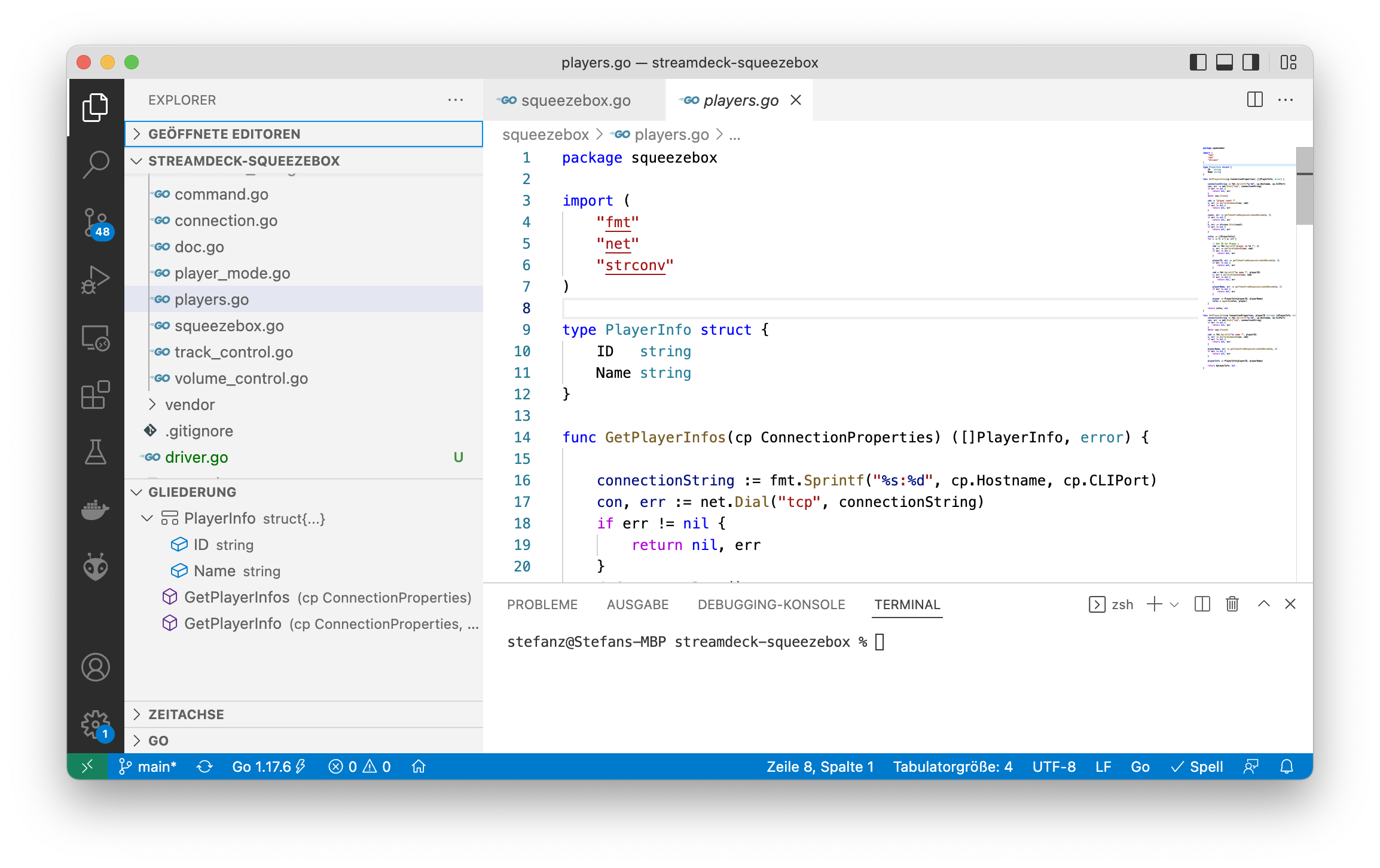 Abbildung 1: Visual Studio Code unter macOS in Aktion