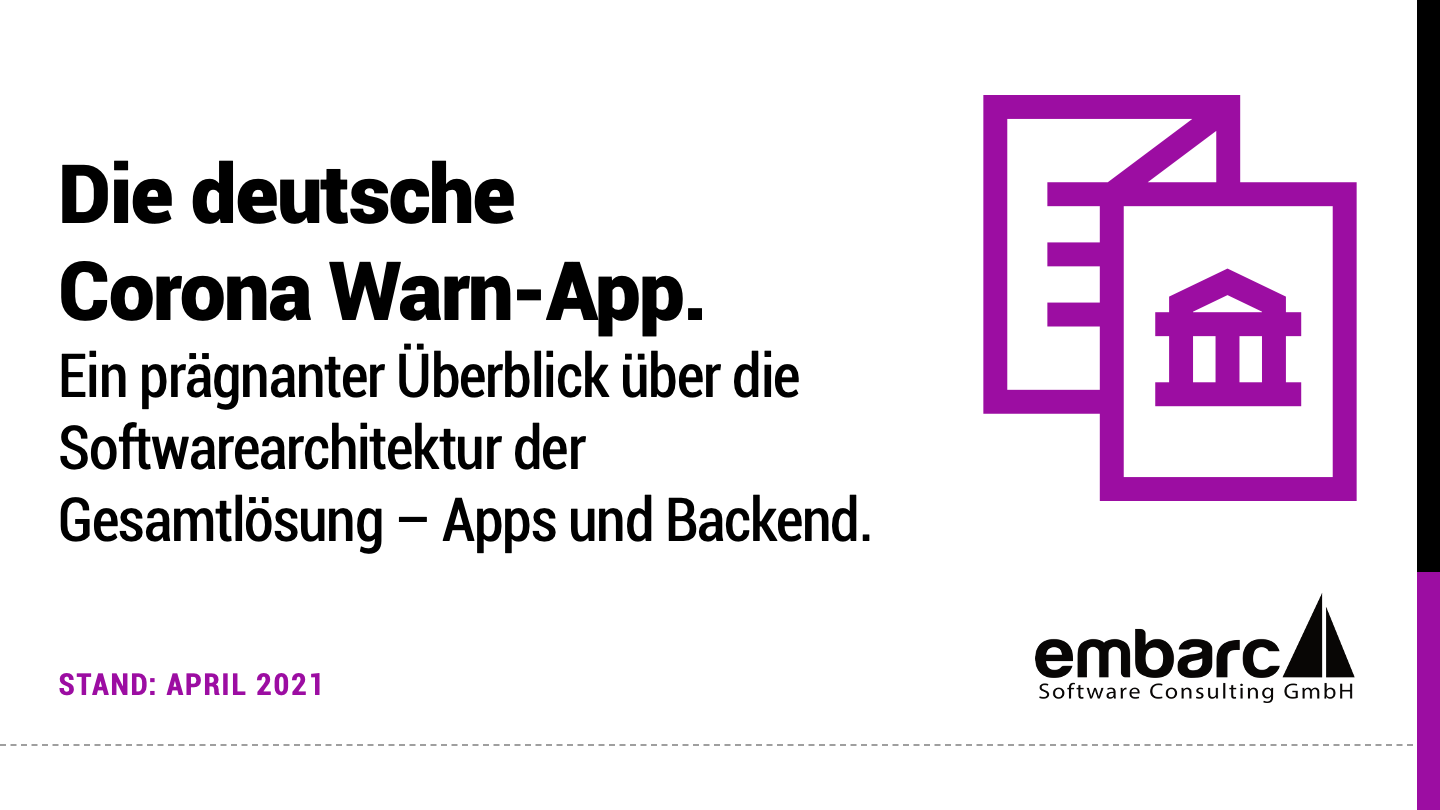 Foliensatz: Die deutschen Corona-Warn-App